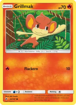 Pokémon-Karte Grillmak 022/147