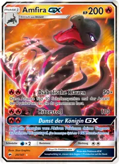 Pokémon-Karte Amfira GX 025/147