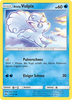 Pokémon-Karte Alola Vulpix 027/147