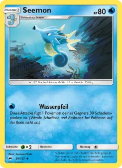 Pokémon-Karte Seemon 030/147