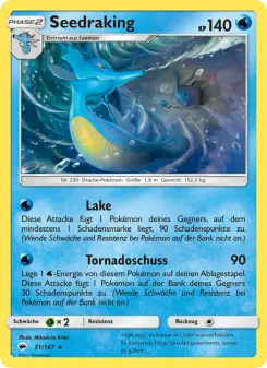 Pokémon-Karte Seedraking 031/147