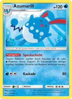 Pokémon-Karte Azumarill 035/147