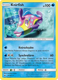 Pokémon-Karte Knirfish 038/147