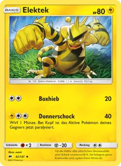 Pokémon-Karte Elektek 042/147