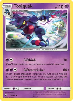 Pokémon-Karte Toxiquak 055/147
