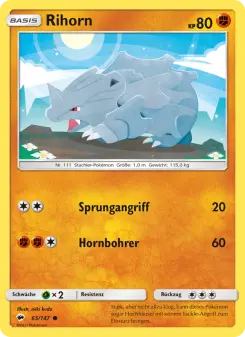 Pokémon-Karte Rihorn 065/147