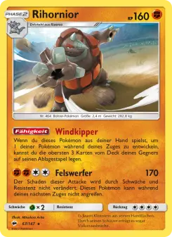 Pokémon-Karte Rihornior 067/147