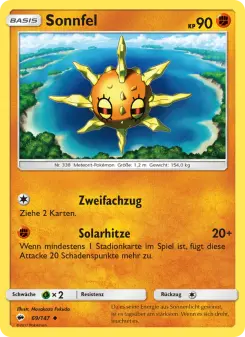 Pokémon-Karte Sonnfel 069/147