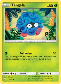 Pokémon-Karte Tangela 007/147