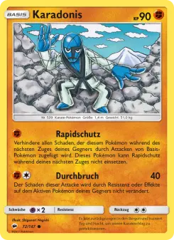 Pokémon-Karte Karadonis 072/147
