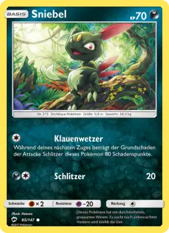 Pokémon-Karte Sniebel 085/147