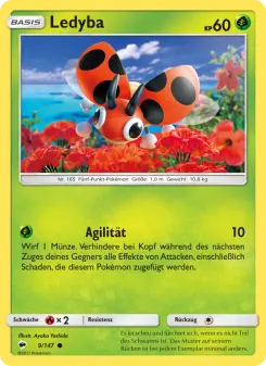 Pokémon-Karte Ledyba 009/147