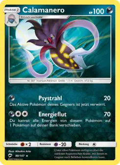 Pokémon-Karte Calamanero 090/147