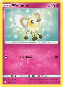 Pokémon-Karte Wommel 095/147