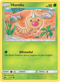 Pokémon-Karte Hornliu 001/111