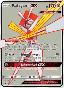 Pokémon-Karte Katagami GX 106/111