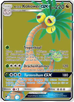 Pokémon-Karte Alola-Kokowei GX 107/111