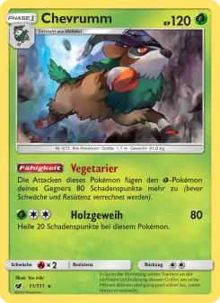 Pokémon-Karte Chevrumm 011/111