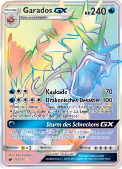 Pokémon-Karte Garados GX 112/111