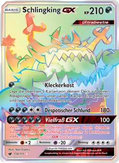 Pokémon-Karte Schlingking GX 116/111