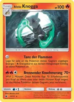 Pokémon-Karte Alola-Knogga 012/111