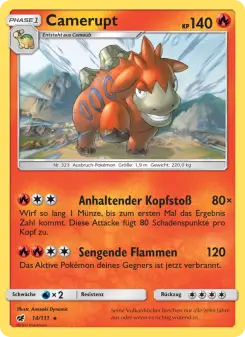 Pokémon-Karte Camerupt 014/111