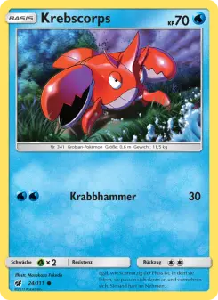 Pokémon-Karte Krebscorps 024/111