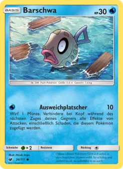 Pokémon-Karte Barschwa 026/111