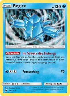 Pokémon-Karte Regice 028/111
