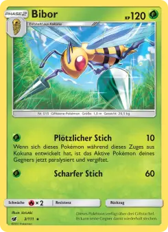 Pokémon-Karte Bibor 003/111