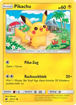 Pokémon-Karte Pikachu 030/111