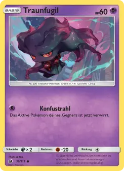 Pokémon-Karte Traunfugil 039/111