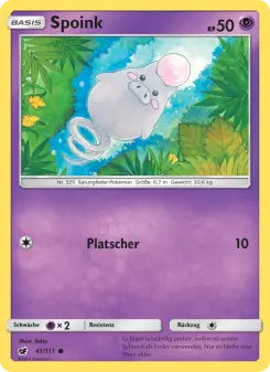 Pokémon-Karte Spoink 041/111