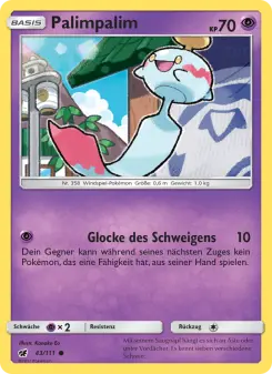Pokémon-Karte Palimpalim 043/111