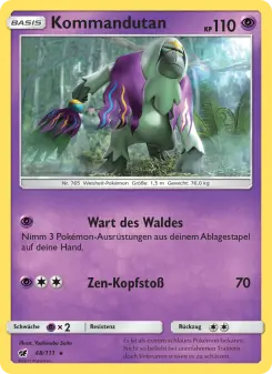 Pokémon-Karte Kommandutan 048/111