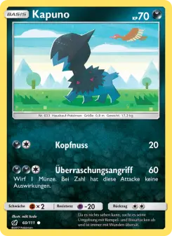 Pokémon-Karte Kapuno 060/111