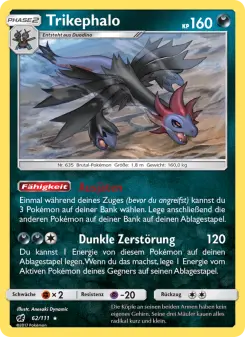 Pokémon-Karte Trikephalo 062/111