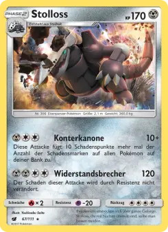 Pokémon-Karte Stolloss 067/111