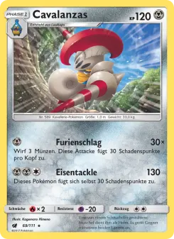 Pokémon-Karte Cavalanzas 069/111