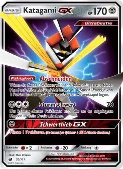 Pokémon-Karte Katagami GX 070/111