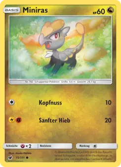 Pokémon-Karte Miniras 075/111