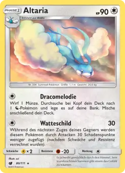 Pokémon-Karte Altaria 080/111