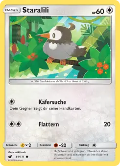 Pokémon-Karte Staralili 081/111