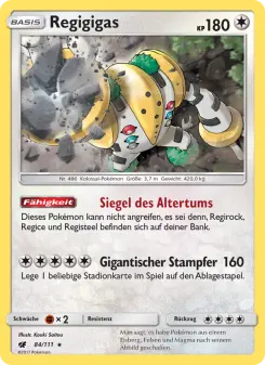 Pokémon-Karte Regigigas 084/111