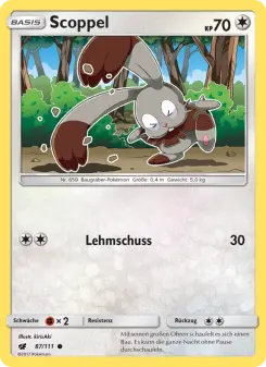 Pokémon-Karte Scoppel 087/111