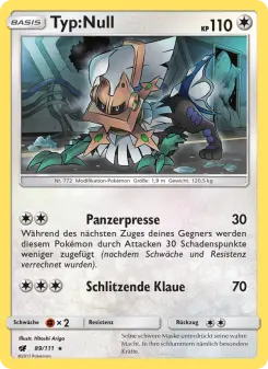 Pokémon-Karte Typ:Null 089/111