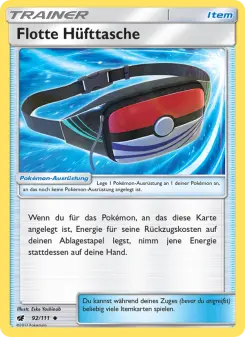 Pokémon-Karte Flotte Hüfttasche 092/111