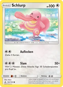Pokémon-Karte Schlurp 102/156