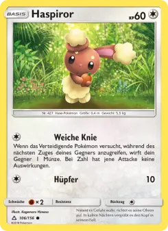 Pokémon-Karte Haspiror 106/156