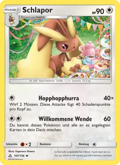 Pokémon-Karte Schlapor 107/156